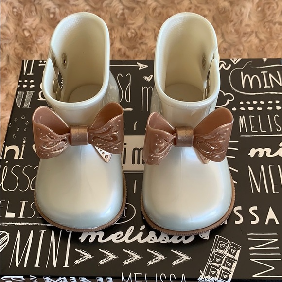 mini melissa rain boots